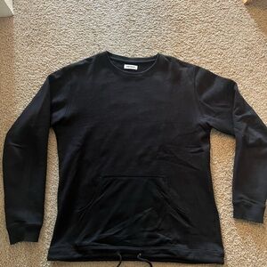 ONTOUR Men's Pocket Sweater 100% Cotton Slim Fit M